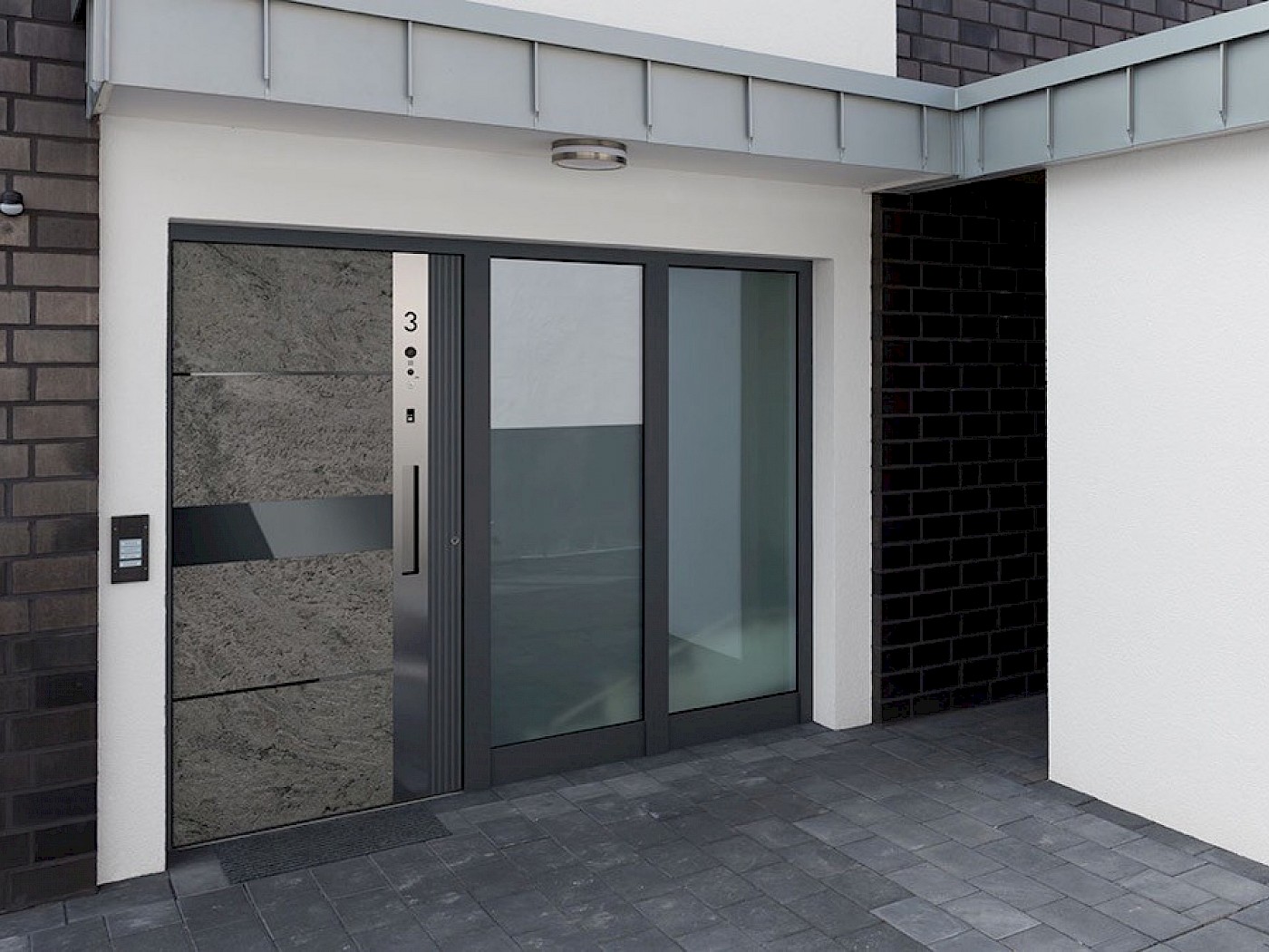 Haustüre aus Aluminium